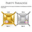Double-Sided Two-Tone Square Foil Balloons Grid Background Wall for Party 19inch Squares, 25PCS