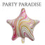 Foil Star Marble Balloons 18" 1 PCS