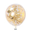 Confetti Balloon in Gold 12 inches 25pk, perfect for party decorations, baby shower balloons, wedding décor, and themed party supplies.