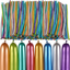 Chrome Multi Color Long Balloons 100ct Per Pack for party supplies, party decorations, birthday party supplies, wedding decorations, celebration