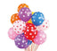 Polka Dot Premium Latex Balloons 12 inches 100ctes for party decorations and celebrations; ideal for birthdays, weddings, and baby showers.