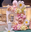 Macaron Pink, Yellow, White Balloon Garland Kit 140pcs