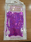 Fuchsia holographic shimmer Backdrop 2pk, party supplies, event party accessories, wedding decorations, baby shower decor
