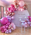 Hot Pink Rose Gold Balloon Garland Kit 147 pcs, party decorations, event supplies, birthday party decor, celebration decorations setup