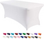 Retangular Spandex Tablecover Cover in White