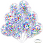 Confetti Rainbow Balloon 12 inches-25pk
