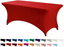 Retangular Stretch Tablecover 6ft in in Red