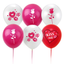 Happy Valentines Day 12 count, themed party decor, premium quality latex balloons, event supplies online, party decorations.