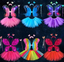 Girls Butterfly Tutu 4pc Led light Set for themed parties and birthday decorations.