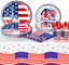 4th July Tableware Sets 91pcs