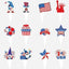 4th July Cupcake Topper