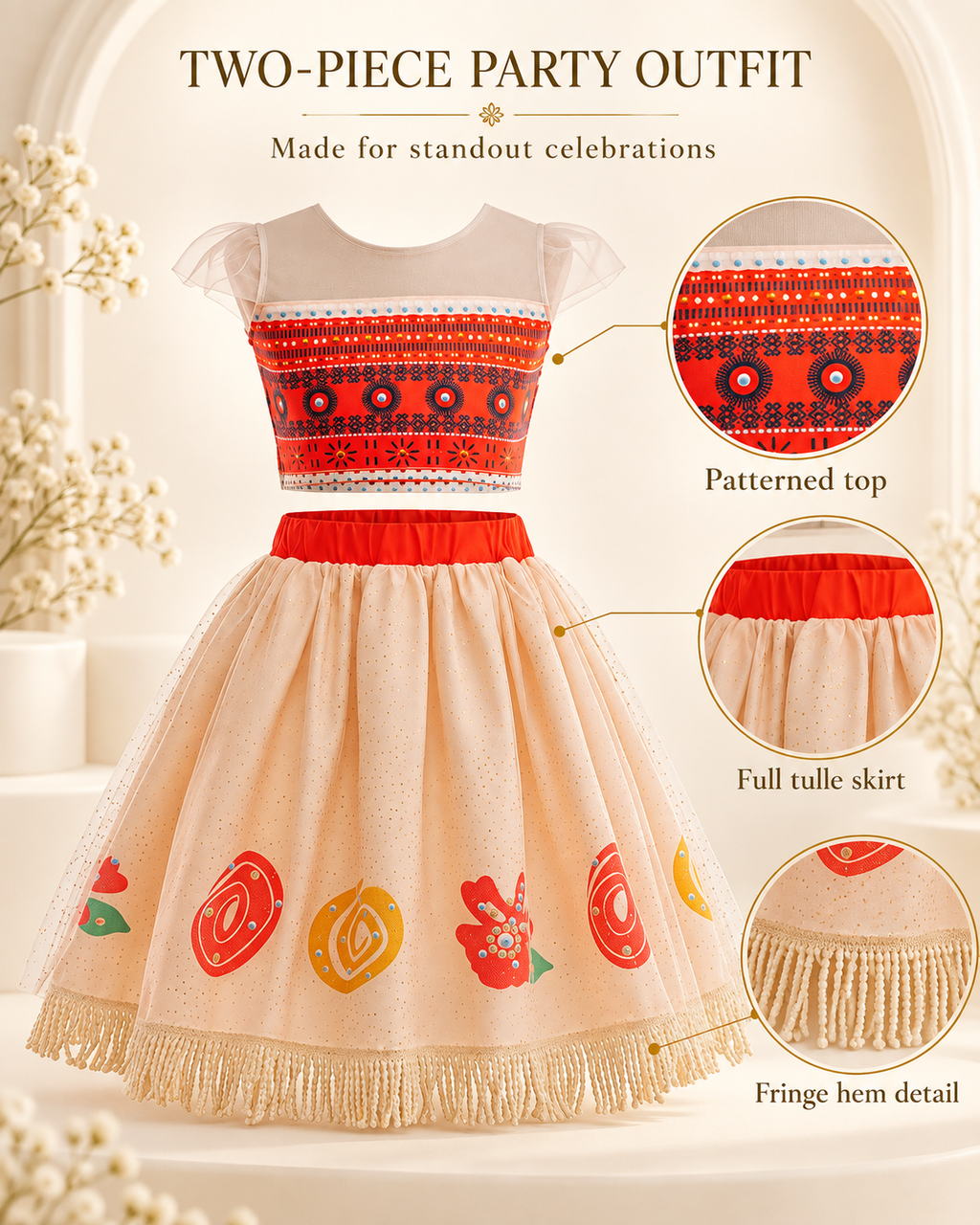 Moana Dress 2pcs Dress Set