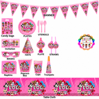 LOL Surprise Doll Tableware 136pc for Kids Birthday Party