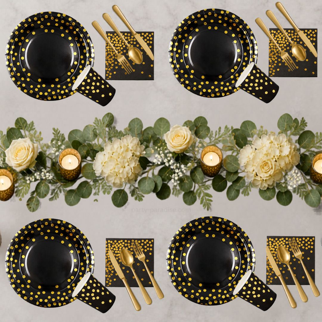 80PCS Graduation Plates and Napkins Set, 2026 Congrats Grad Disposable Tableware Set include Graduation Cap Paper Plate Napkins Cups Forks for Grad Party Supplies, Serve for 10 Guests (Black)Graduation Tableware Set