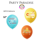 Cinco de Mayo Tableware Set Party Kit 135pcs for Birthdays Mexican Carnival Fiesta Festival