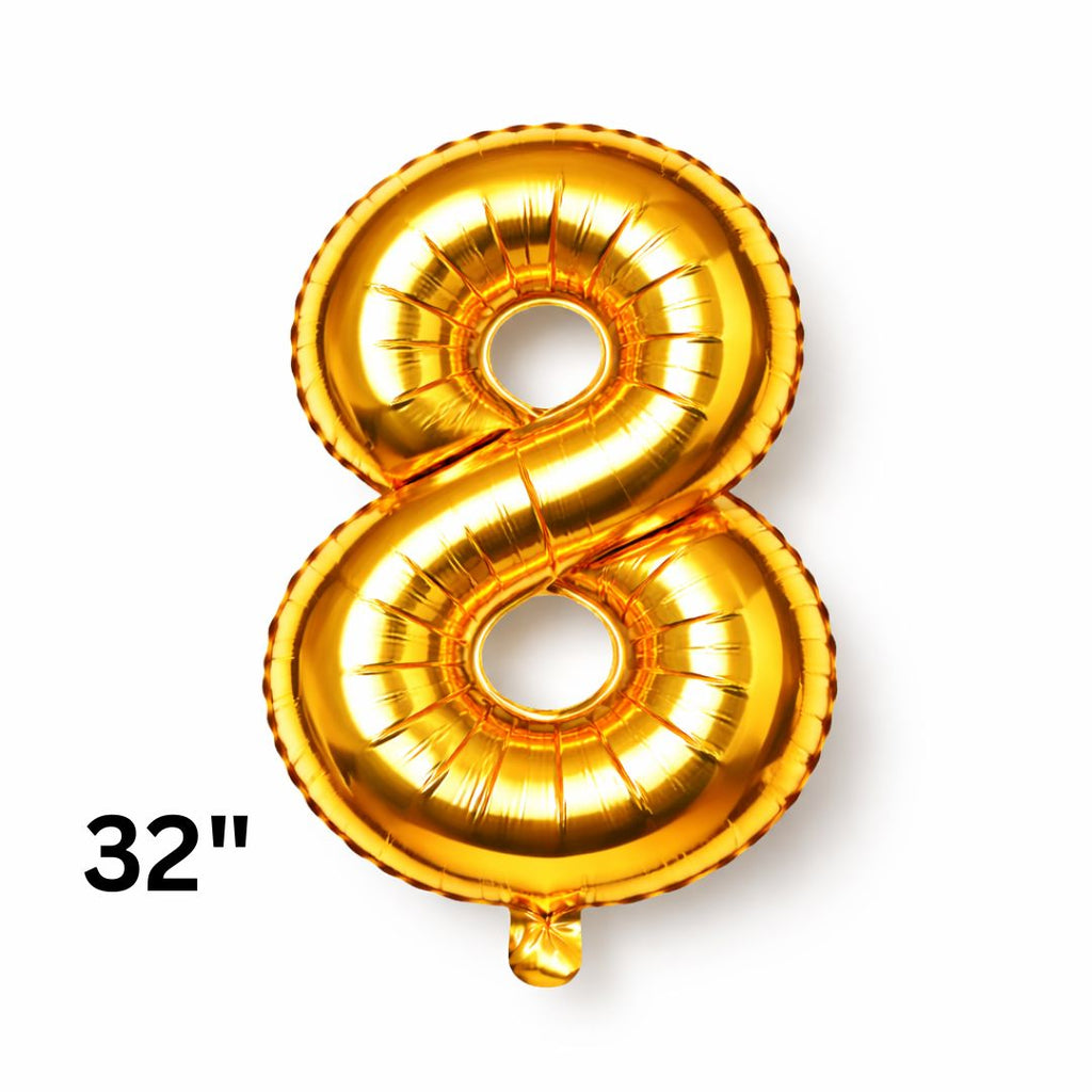 32 Inch Gold Number Balloons Foil Ballon Digital Birthday Party Decoration Supplies Gold Number Balloons 0-9