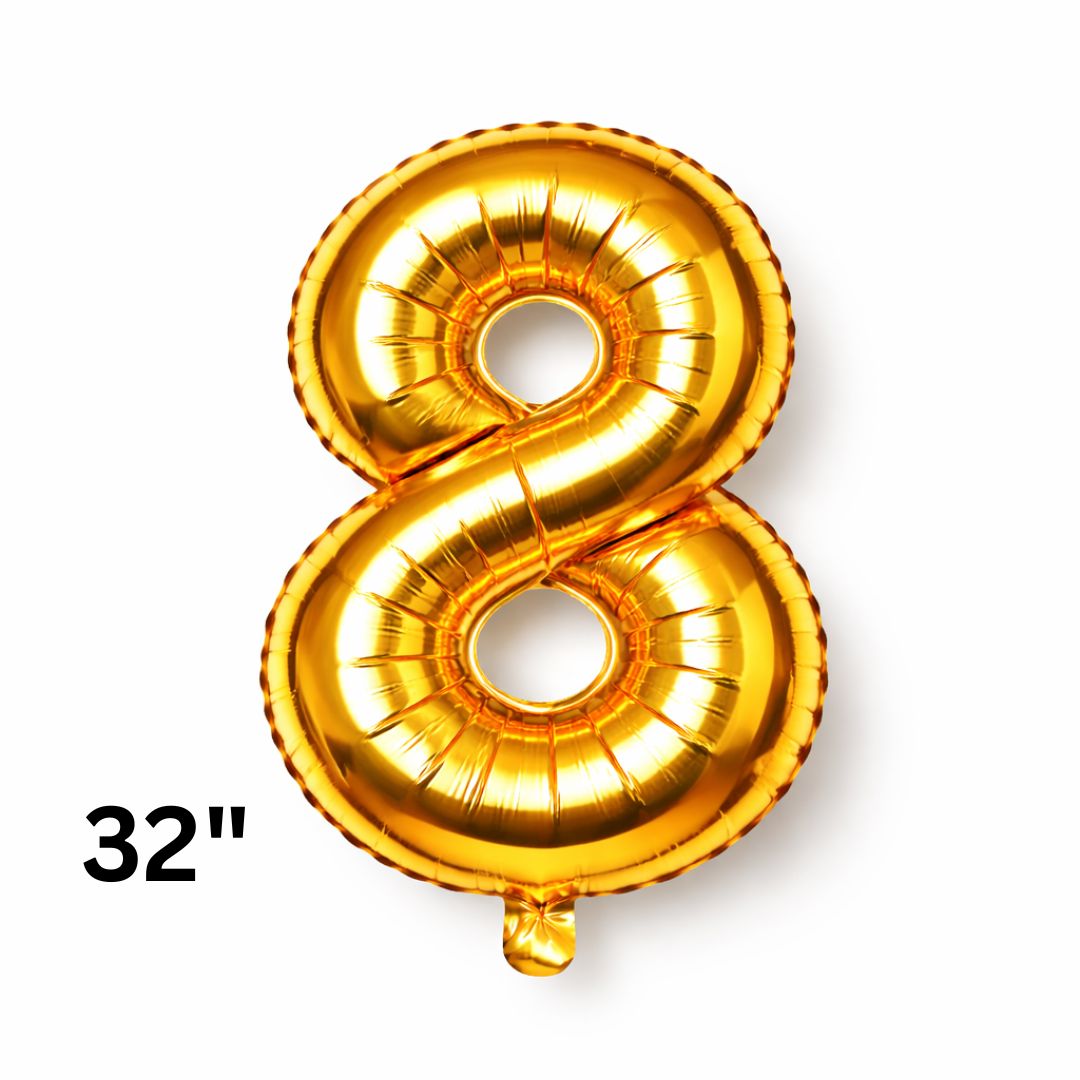 32 Inch Gold Number Balloons Foil Ballon Digital Birthday Party Decoration Supplies Gold Number Balloons 0-9