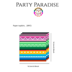 Cinco de Mayo Tableware Set Party Kit 135pcs for Birthdays Mexican Carnival Fiesta Festival