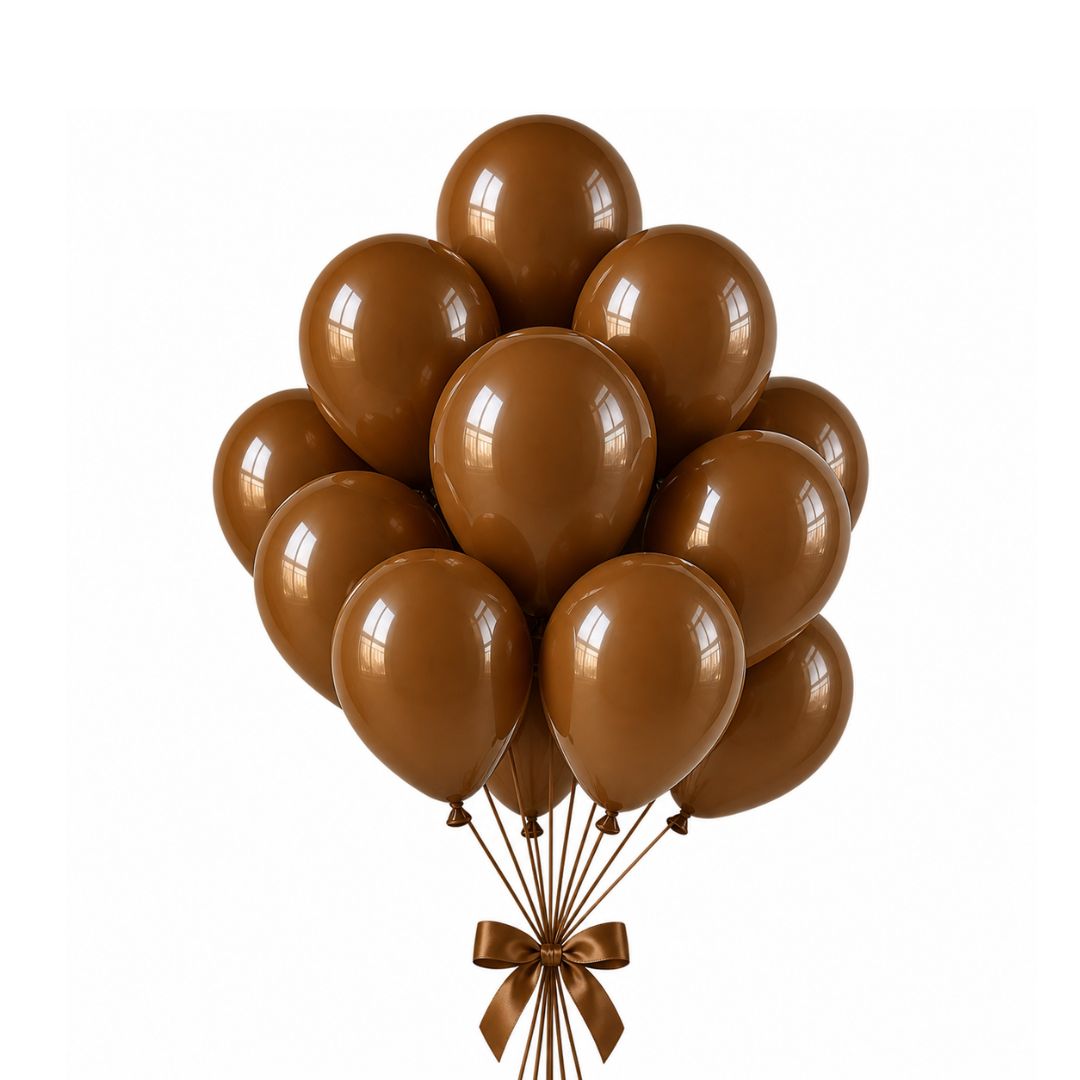 Retro Balloon Natural Latex Rubber in Khaki 12" 100ct or 5" 200ct for Birthdays, Baby Shower, Anniversary, Gender Reveal, Weddings, Graduation, Prom, Bridal Showers, Bachelorette Party