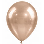 Chrome Balloon Apricot Silver Metallic Chrome Latex Balloons, 50 Pack 12-inch Silver Round Helium Balloons for New Years Wedding Anniversary Bridal Shower Birthday Bachelorette Engagement Party Decorations