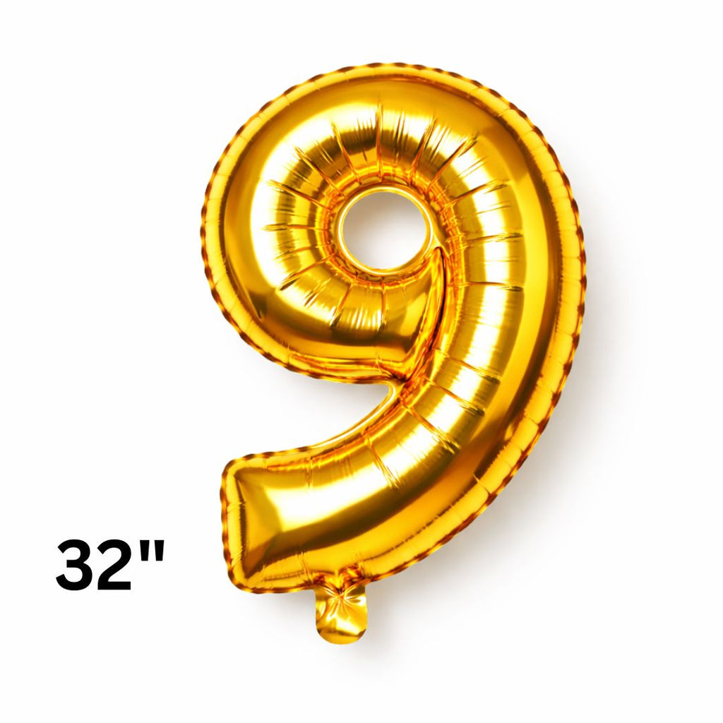 32 Inch Gold Number Balloons Foil Ballon Digital Birthday Party Decoration Supplies Gold Number Balloons 0-9