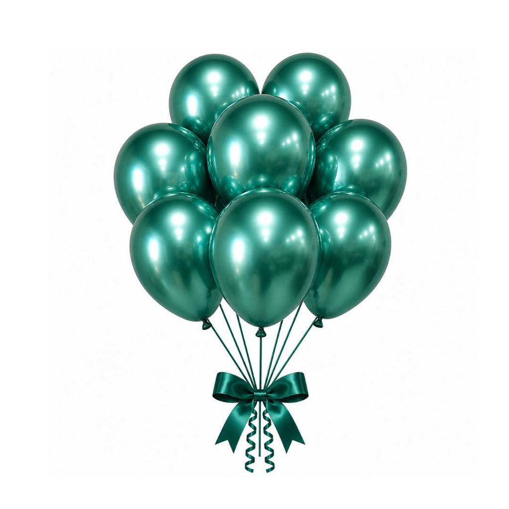Chrome Latex Balloon 12inches "Green" 50ct
