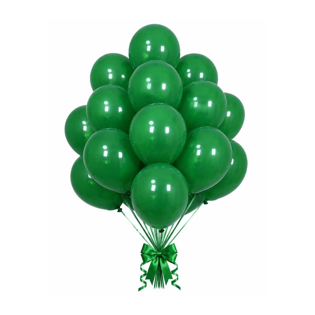 Retro Balloon Natural Latex Rubber in Blackish Green 12" 100ct or 5" 200ct for Birthdays, Baby Shower, Anniversary, Gender Reveal, Weddings, Graduation, Prom, Bridal Showers, Bachelorette Party