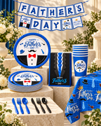 Father's Day Tableware Set 122 pieces Bundle Party Kits for 20 guests