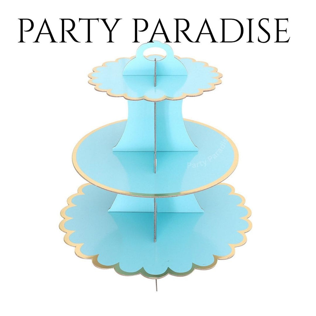 3 tiers Cupcake, dessert, treat, cake pops stand for birthdays baby shower bridal event