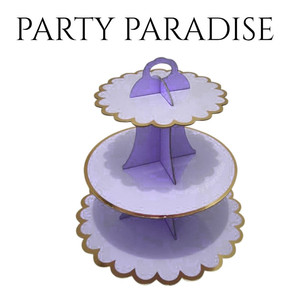3 tiers Cupcake, dessert, treat, cake pops stand for birthdays baby shower bridal event