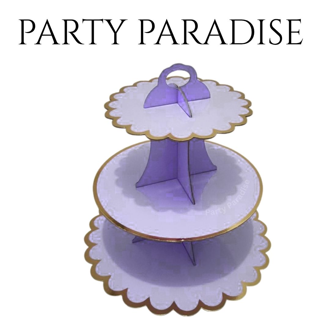3 tiers Cupcake, dessert, treat, cake pops stand for birthdays baby shower bridal event