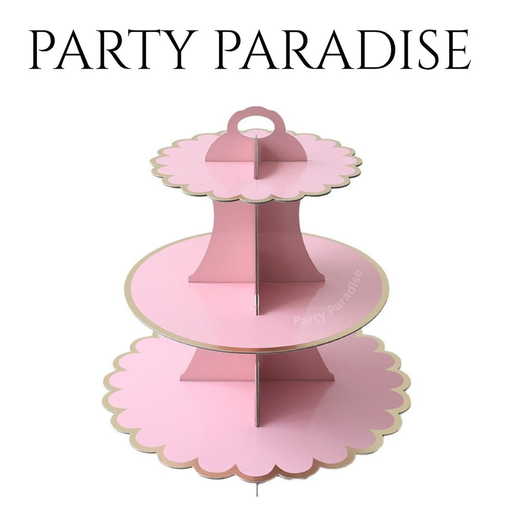 3 tiers Cupcake, dessert, treat, cake pops stand for birthdays baby shower bridal event