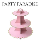 3 tiers Cupcake, dessert, treat, cake pops stand for birthdays baby shower bridal event