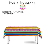 Cinco de Mayo Tableware Set Party Kit 135pcs for Birthdays Mexican Carnival Fiesta Festival