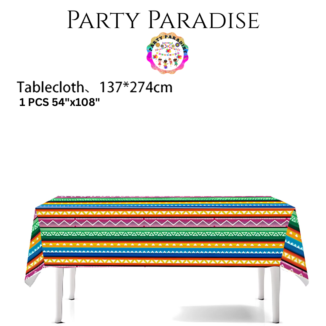 Cinco de Mayo Tableware Set Party Kit 135pcs for Birthdays Mexican Carnival Fiesta Festival
