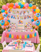 English Teacher Birthday Party Balloon Decoration for Kids Birthday including Banner, Cake topper, Balloons Cupcake Toppers 41pcs