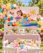 English Teacher Happy Birthday Banner for Birthday parties Style No. 1 Size  5'*3'