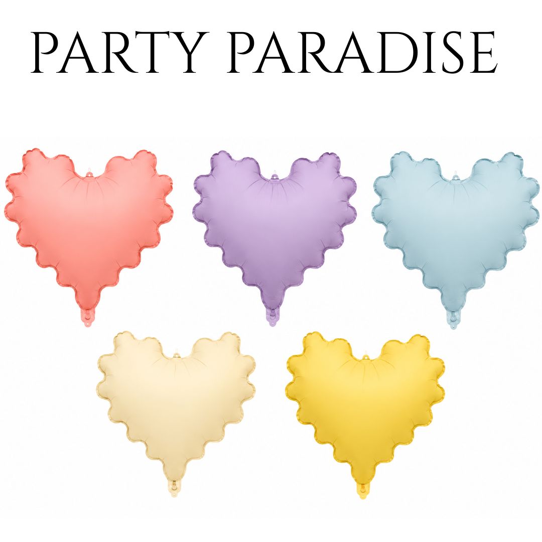 Wave Heart Balloon 18" for Birthday Baby Showers Anniversary Wedding 1PCS