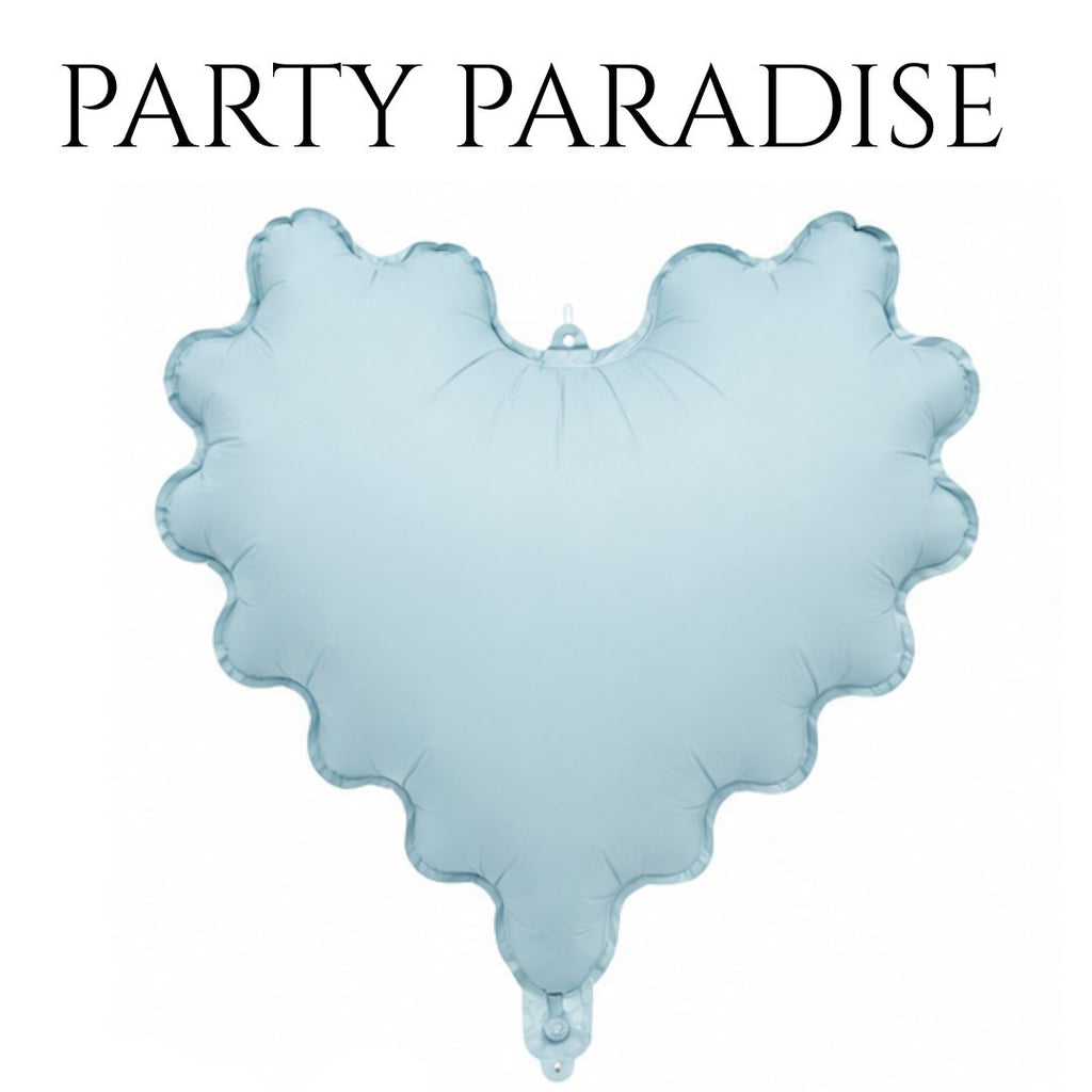 Wave Heart Balloon 18" for Birthday Baby Showers Anniversary Wedding 1PCS