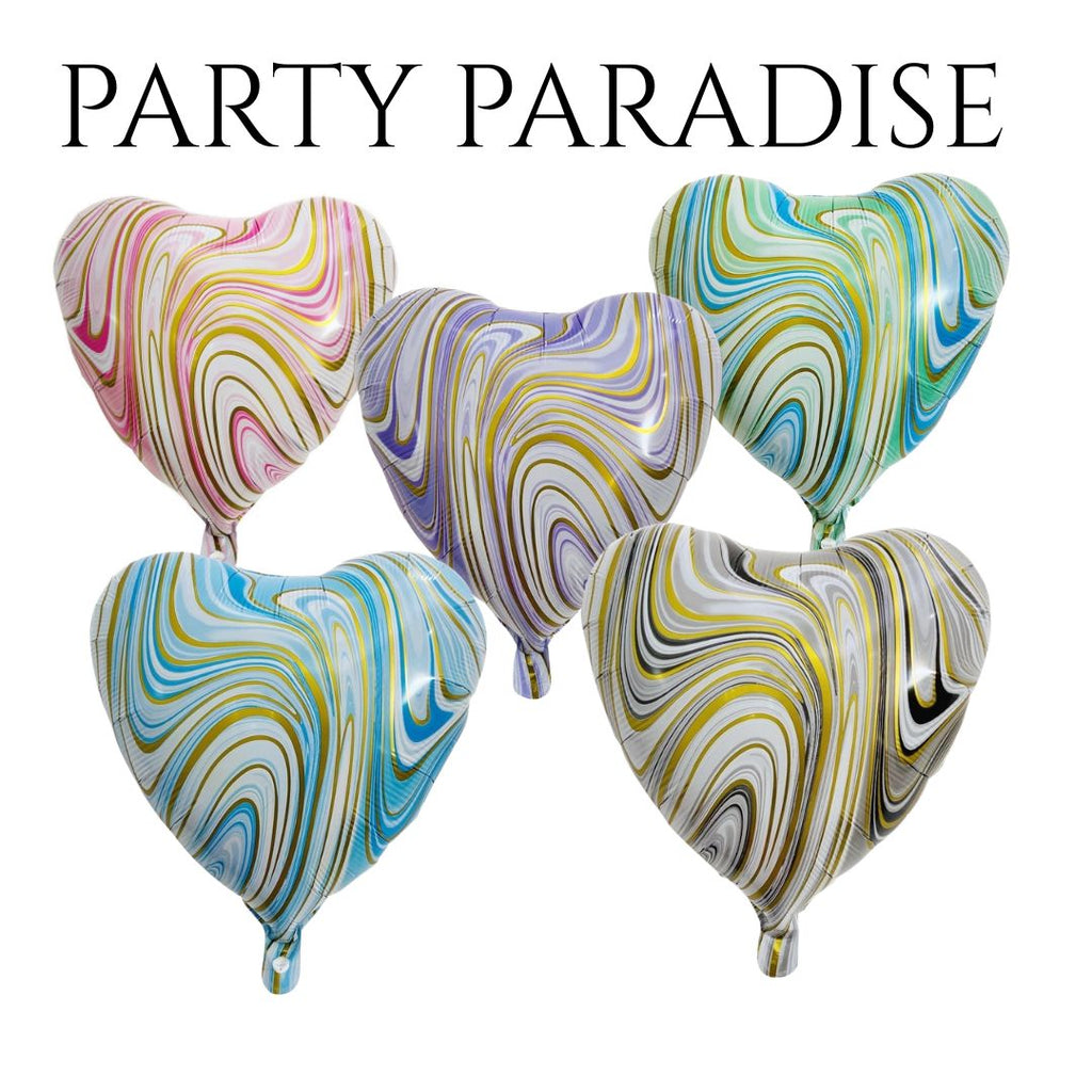 Marble Heart Balloon 18" 1 PCS for Birthdays