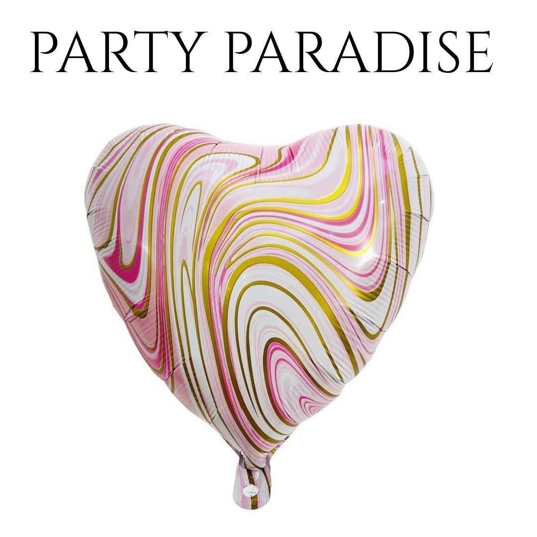 Marble Heart Balloon 18" 1 PCS for Birthdays Secondary image