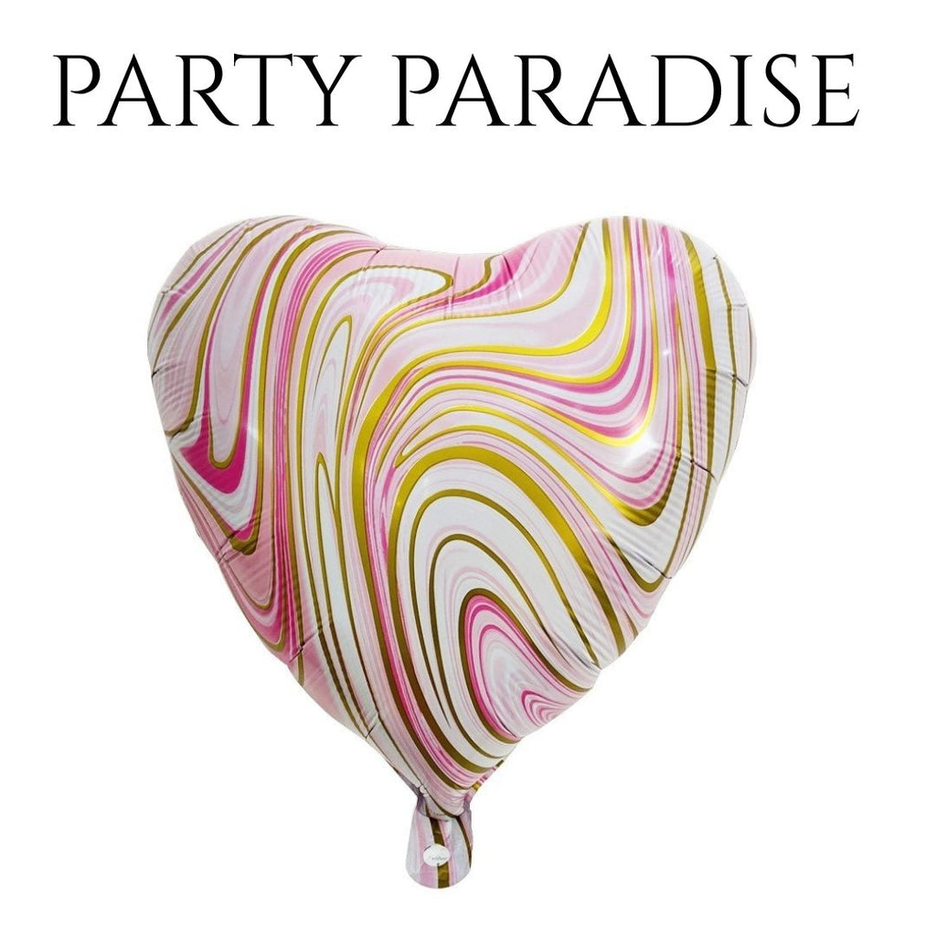 Marble Heart Balloon 18" 1 PCS for Birthdays