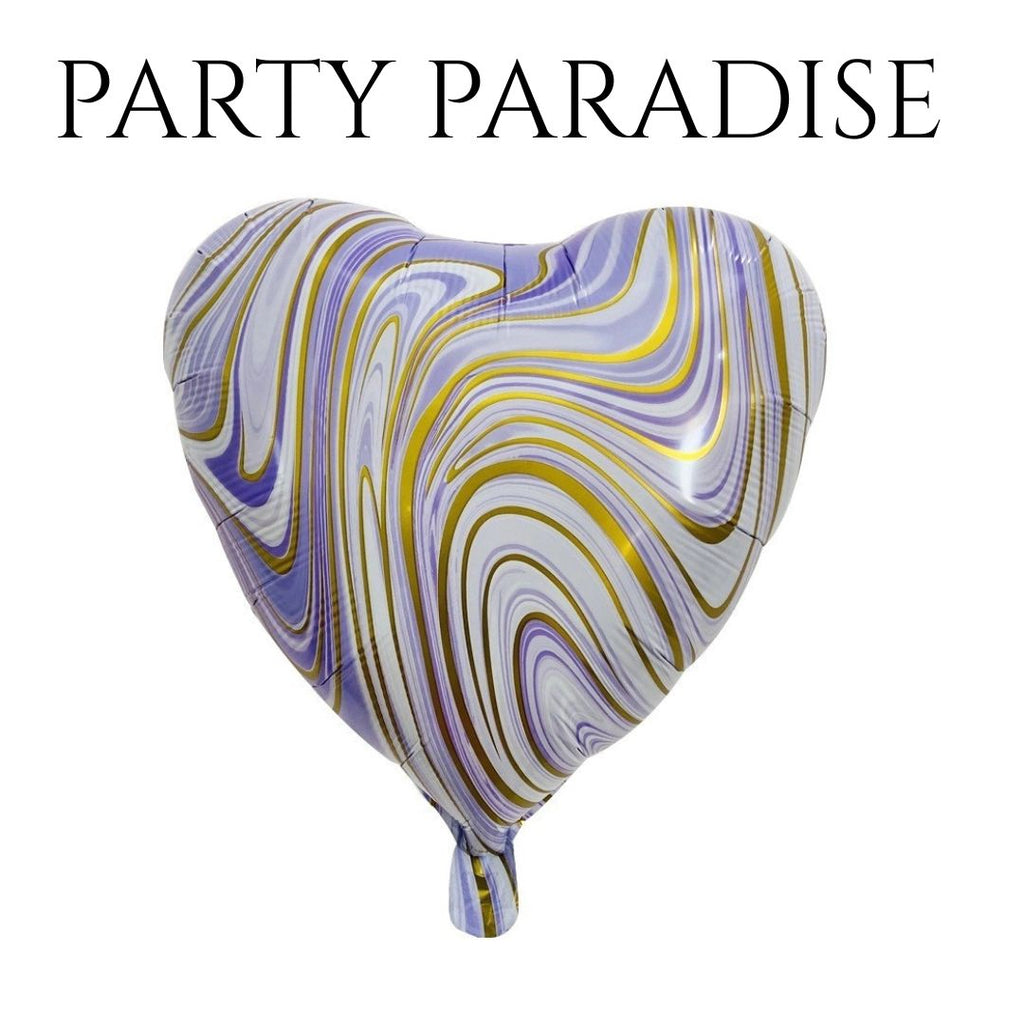 Marble Heart Balloon 18" 1 PCS for Birthdays