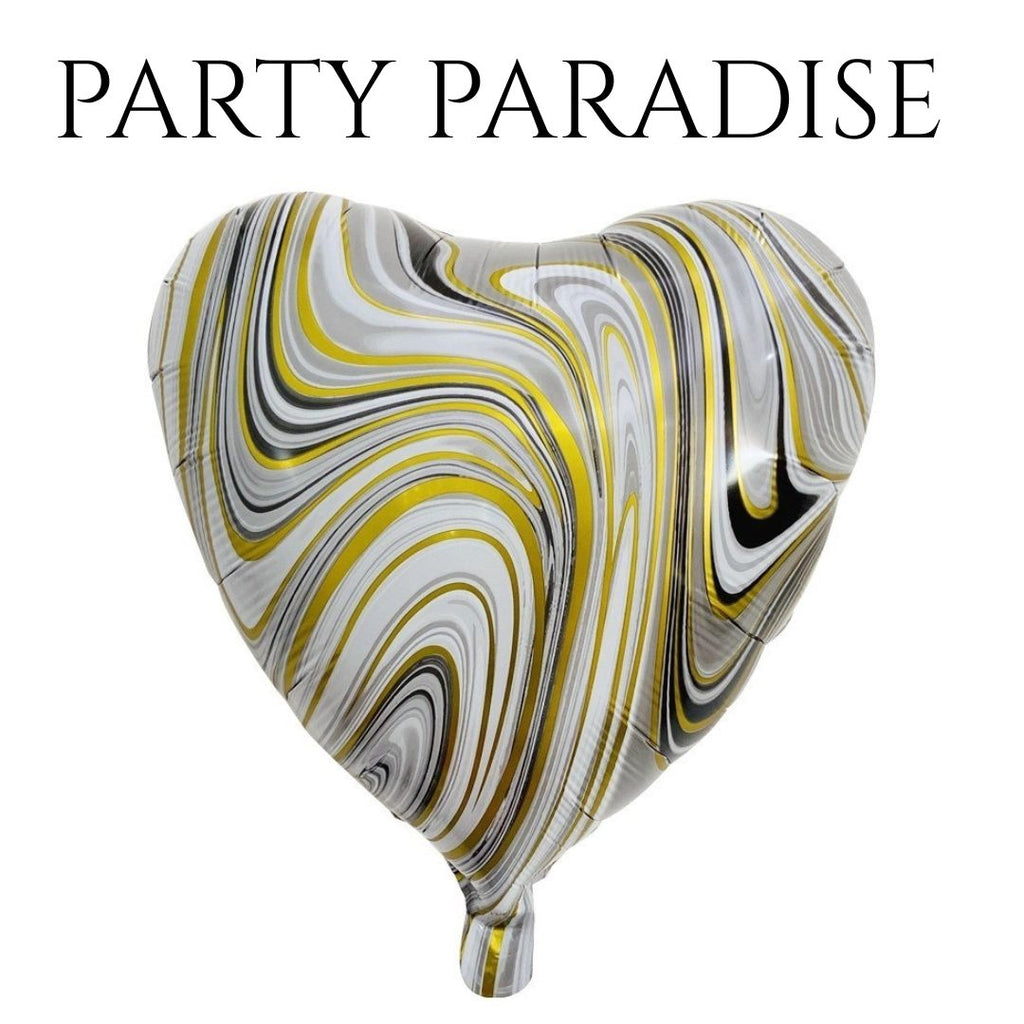 Marble Heart Balloon 18" 1 PCS for Birthdays
