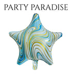 Foil Star Marble Balloons 18" 1 PCS