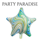 Foil Star Marble Balloons 18" 1 PCS