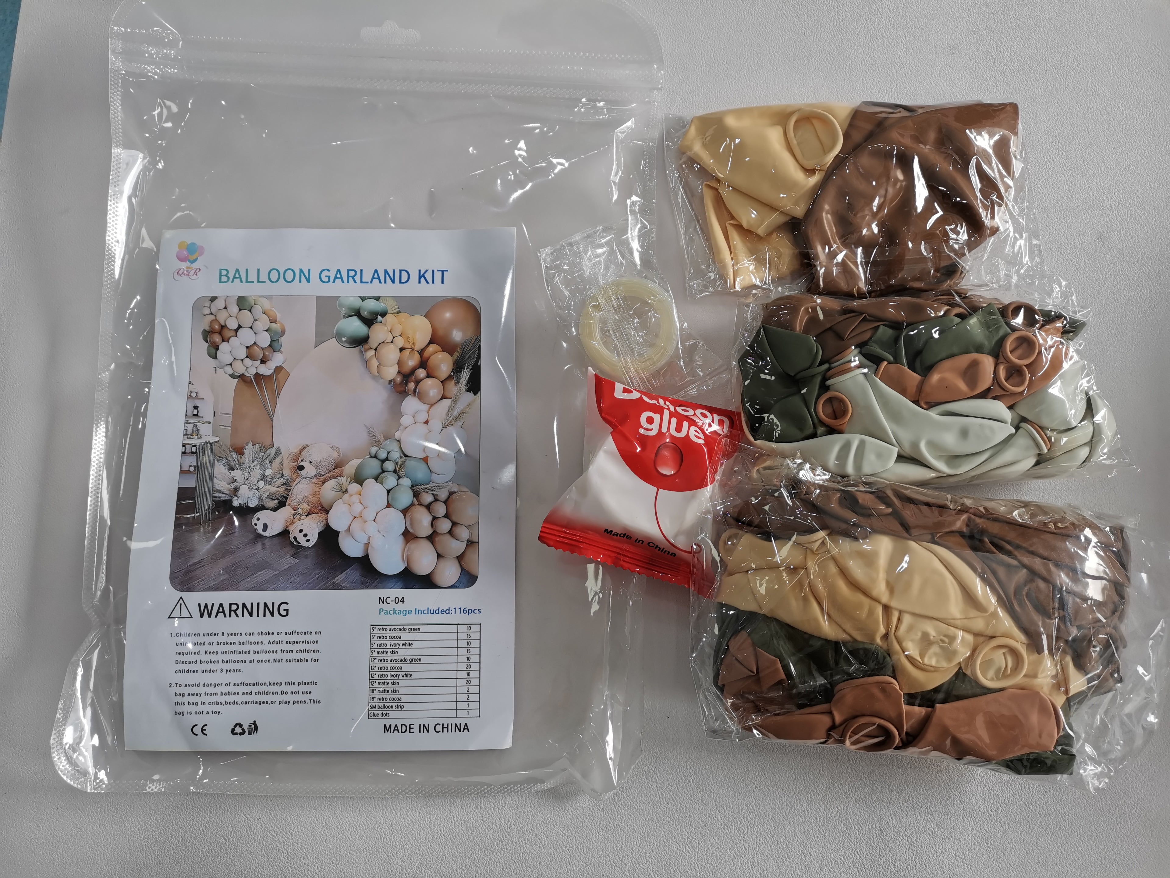 Avocado Green Blush Nude Balloon Garland Kit 116 pcs Birthday Baby Shower Graduation Anniversary
