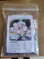 Macaron Blue Pink Balloon Garland Kit. 157 pcs for Birthdays Baby Shower Gender Reveal Summer Parties Bridal Parties