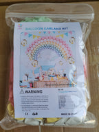 Macaron Pastel Color Rainbow Balloon Garland Kit 304 pcs for Birthdays Backyard Princess Party