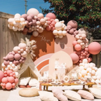 Retro Pink Apricot Balloon Garland Arch Kit 178 pcs for Birthday Baby Shower Anniversary Weddings Bridal Graduation Prom